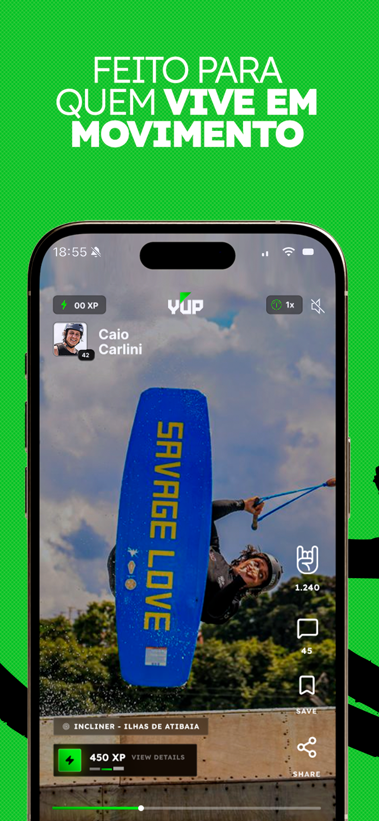 Feed de vídeos — Feito para quem vive em movimento